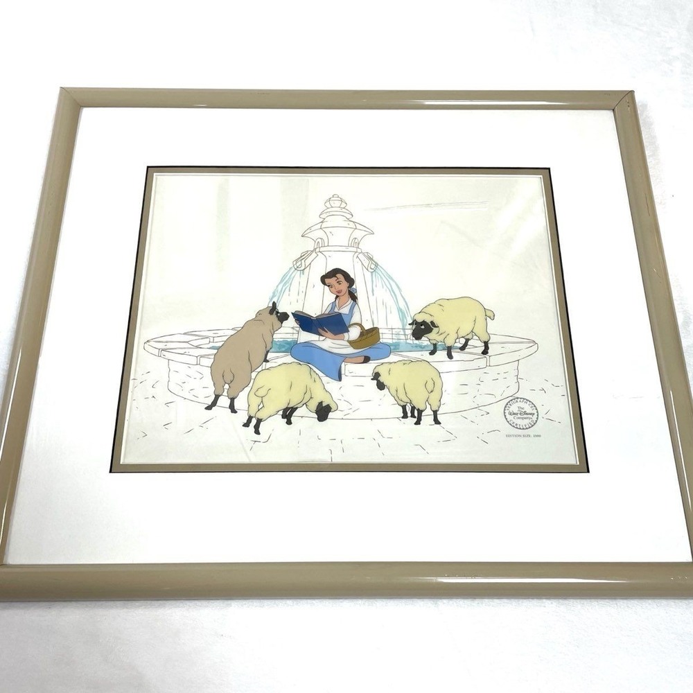 Disney Beauty and the Beast Belle Serigraph Cel Limited Edition Framed Art